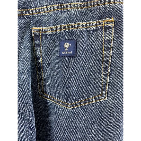 RK‎ Brand Jeans Mens 38 x 30 Relaxed Fit Medium Wash Denim Workwear - Picture 4 of 13